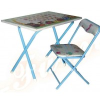 metal children table and chair